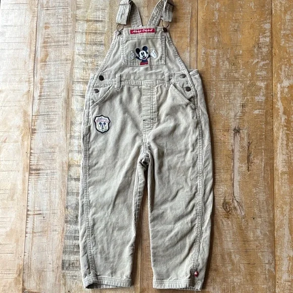 Vintage Mickey Boys Corduroy Overalls 5t - Picture 2 of 8
